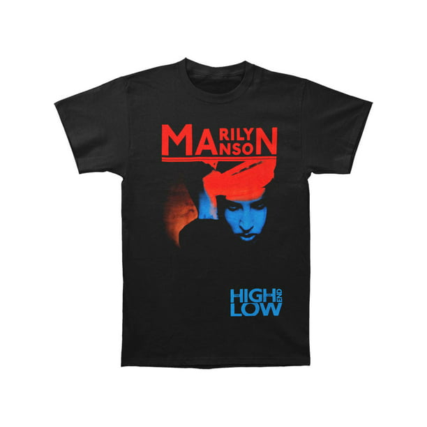 About Sth Marilyn-Manson-Logo-Shantou Mens Tshirts Slim-Fit Breathable Logo Tee 